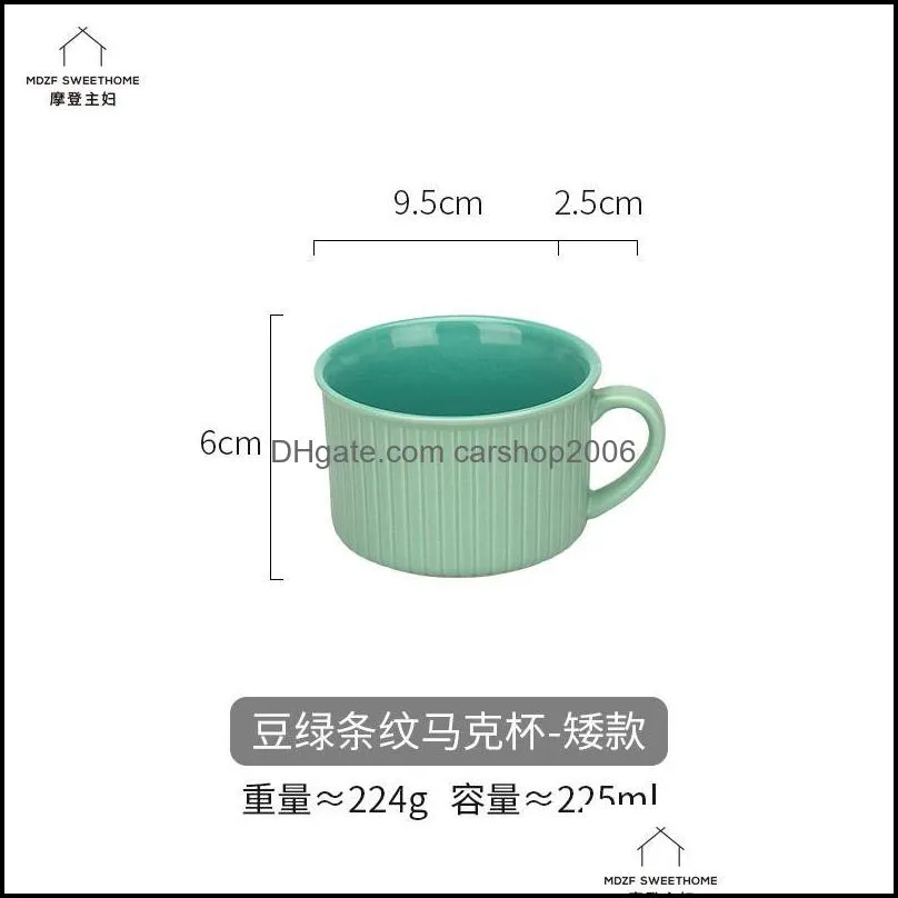 mugs tea cute coffee espresso mug ceramic design reusable water yellow home garden kubek ceramiczny kitchen supplies dl50