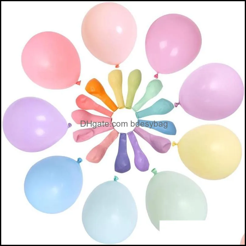 party decoration 50/100pcs 5/10/12inch candy macaron balloons wedding balloon garland arch kit rainbow birthday helium baloon