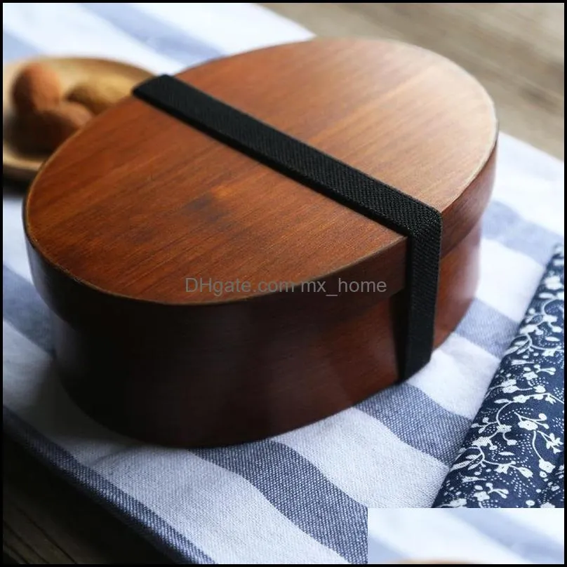 wooden lunch box japanese bento lunchbox container small fruit sushi box kids school lunch travel picnic tableware