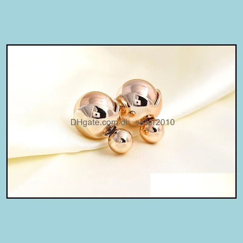 earings for woman girls fashion round pearl and rhinestone jewelry candy color fashion jewelry brincos round studs earrings