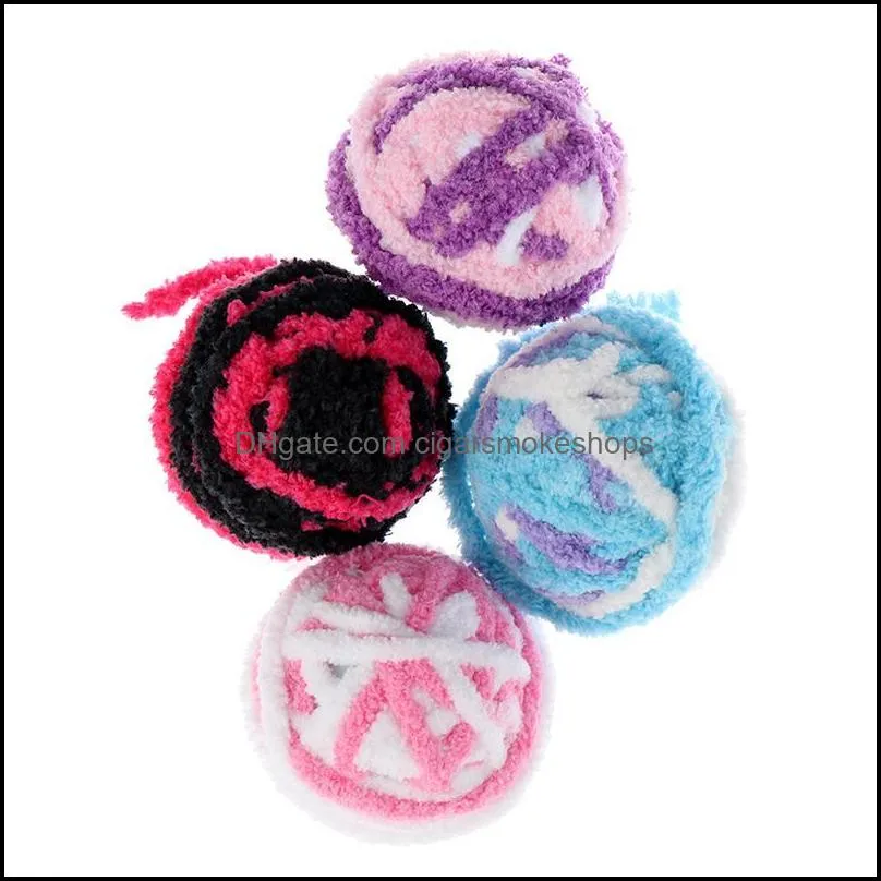 cat toys random color colorful wool ball toy pet dog kitten teaser playing play chew rattling scratch catch rope weave