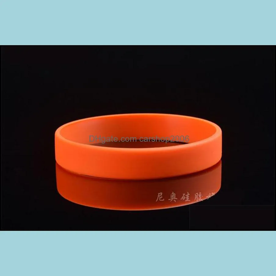 silicone bracelet wristband signature jelly bracelets sports bracelet.