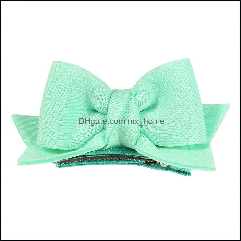 europe fashion baby girls barrettes cute bowknot hair clip kids girl candy color hairpins children hairpin accessory mxhome