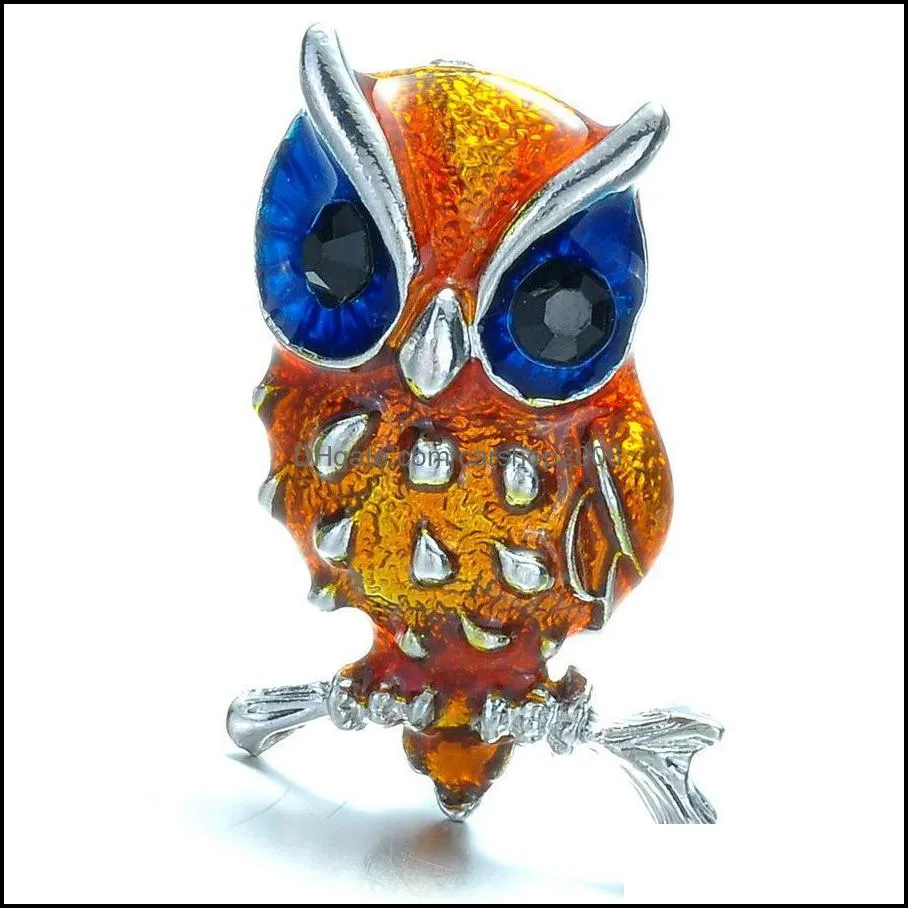 brooch for women jewellery retro plastic rhinestone crystal enamel owl pins for gifts christmas brooches