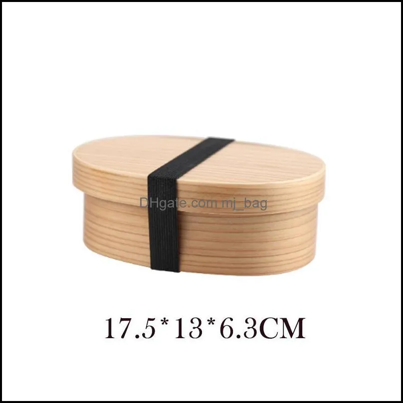 japanese wooden lunch box picnic bento box for kids dinnerware set insulation bag chopsticks fork spoon storage container