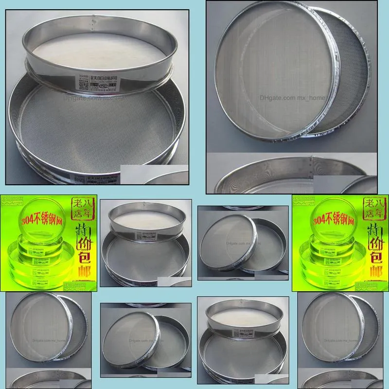 10-60cm 304 stainless steel net test sieves screen mesh 1 - 2400 filter vibration sieve the fine powder separation baking & pastry