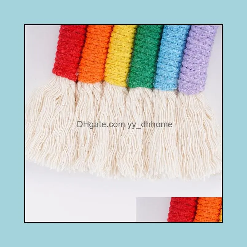 home decor big size cute colorful rainbow storage hanging wall headwear hairpin storage organizing strip cloud hair clip hairband