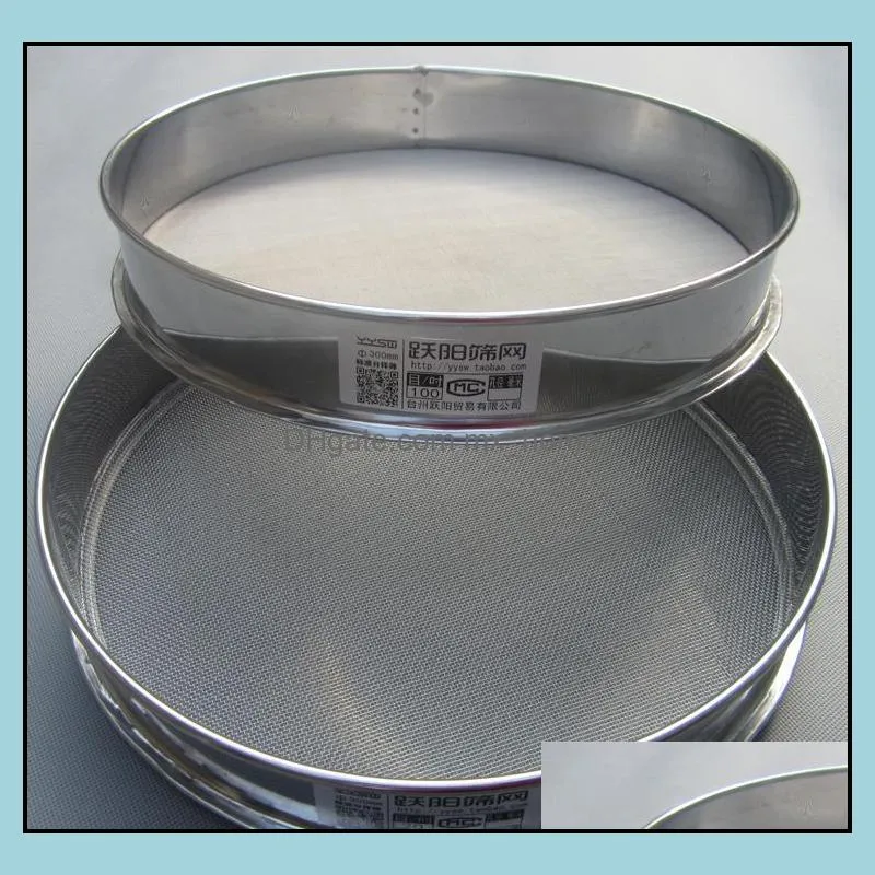 10-60cm 304 stainless steel net test sieves screen mesh 1 - 2400 filter vibration sieve the fine powder separation baking & pastry