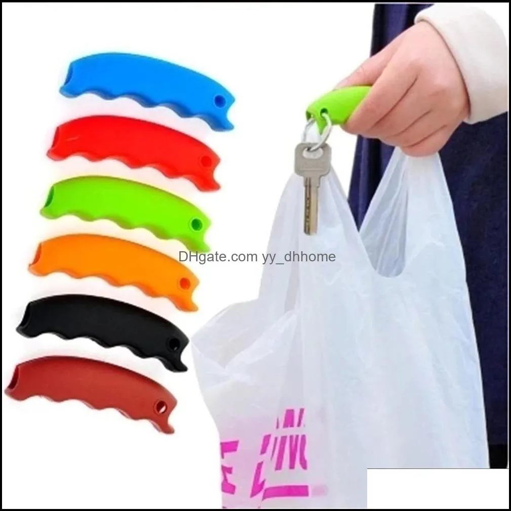 organization silicone portable vegetable equipment labor saving shopping bag with keyhole handle comfortable grip protect hand tools gift for