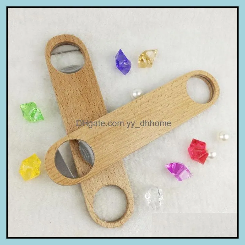 sublimation woodens hotel flat board speed bottles opener home beer cap wooden cover wood bottle opener