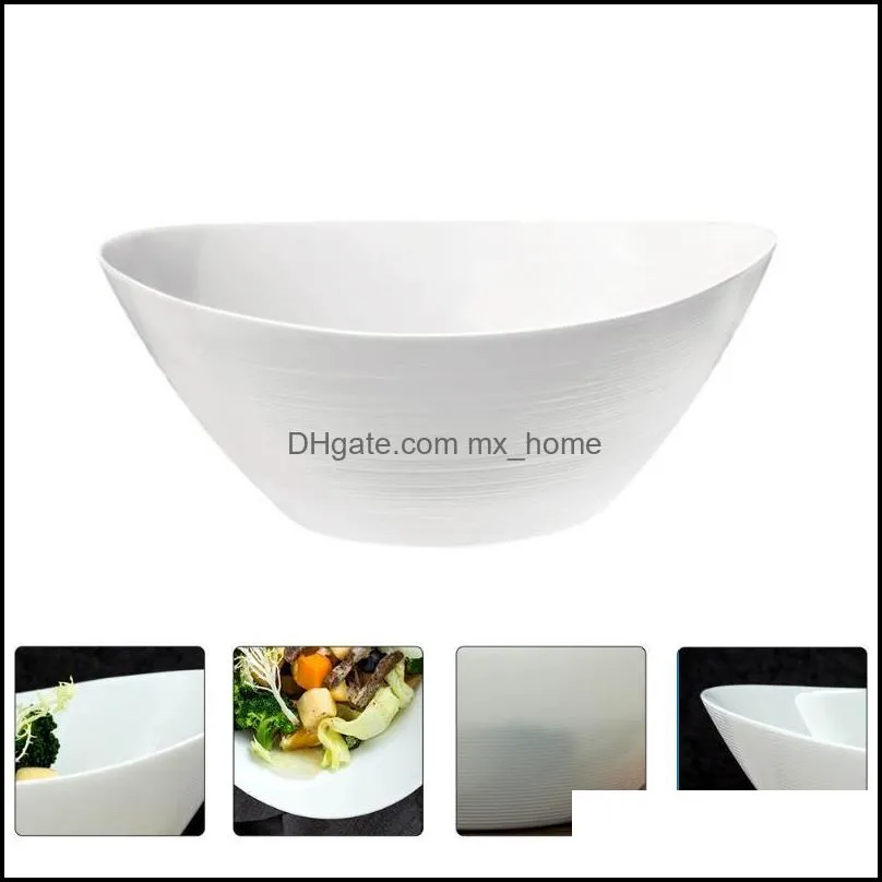 bowls 1pc toughened glass bowl creative noodle container home tableware