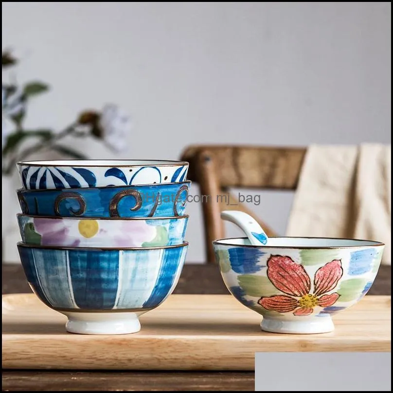 4.2inches modern style home ceramic for noodles soup bowls small rice bowl china porcelain g196