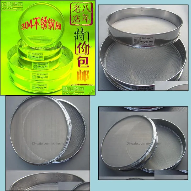 10-60cm 304 stainless steel net test sieves screen mesh 1 - 2400 filter vibration sieve the fine powder separation baking & pastry