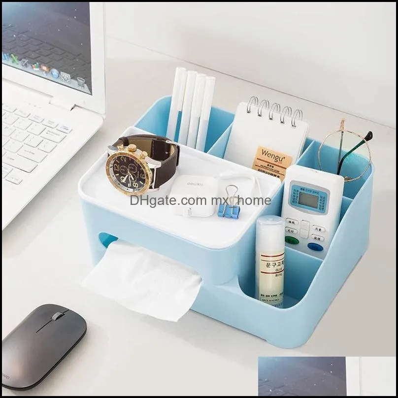 tissue boxes & napkins simple pumping box, remote control, home living room, coffee table, desktop storage creative nordic style plast