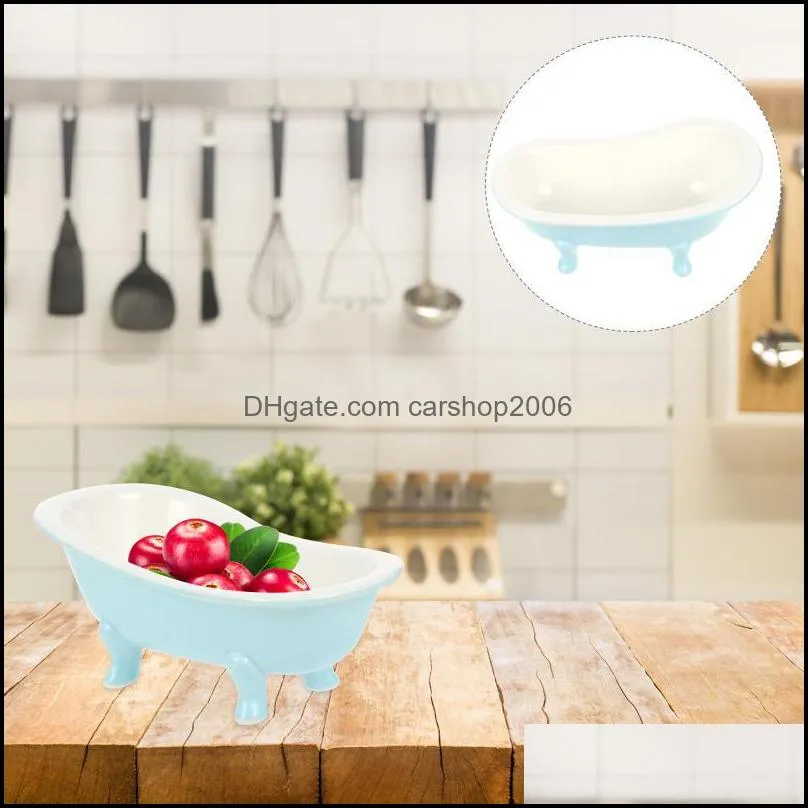 bowls creative bathtub shape dessert bowl ice cream ceramic storage