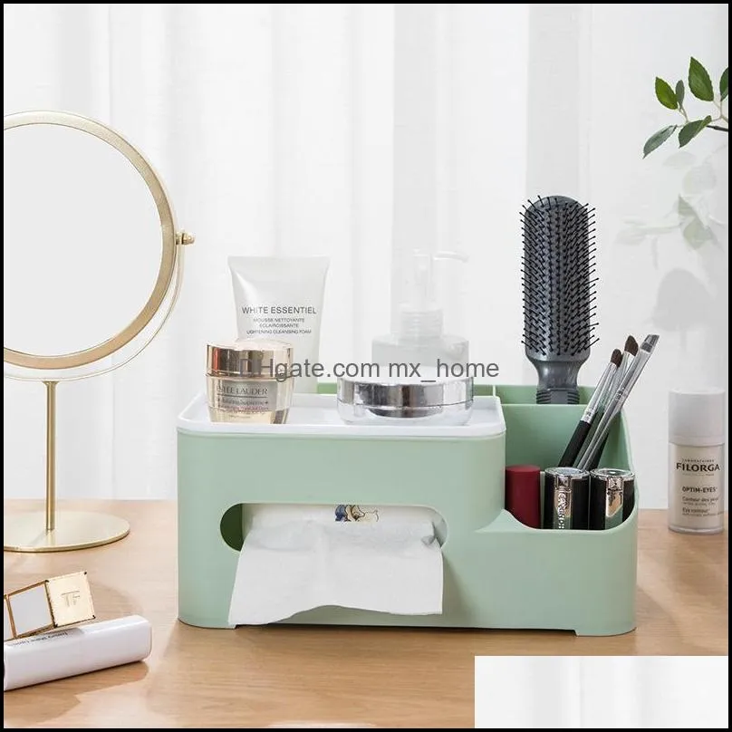 tissue boxes & napkins simple pumping box, remote control, home living room, coffee table, desktop storage creative nordic style plast