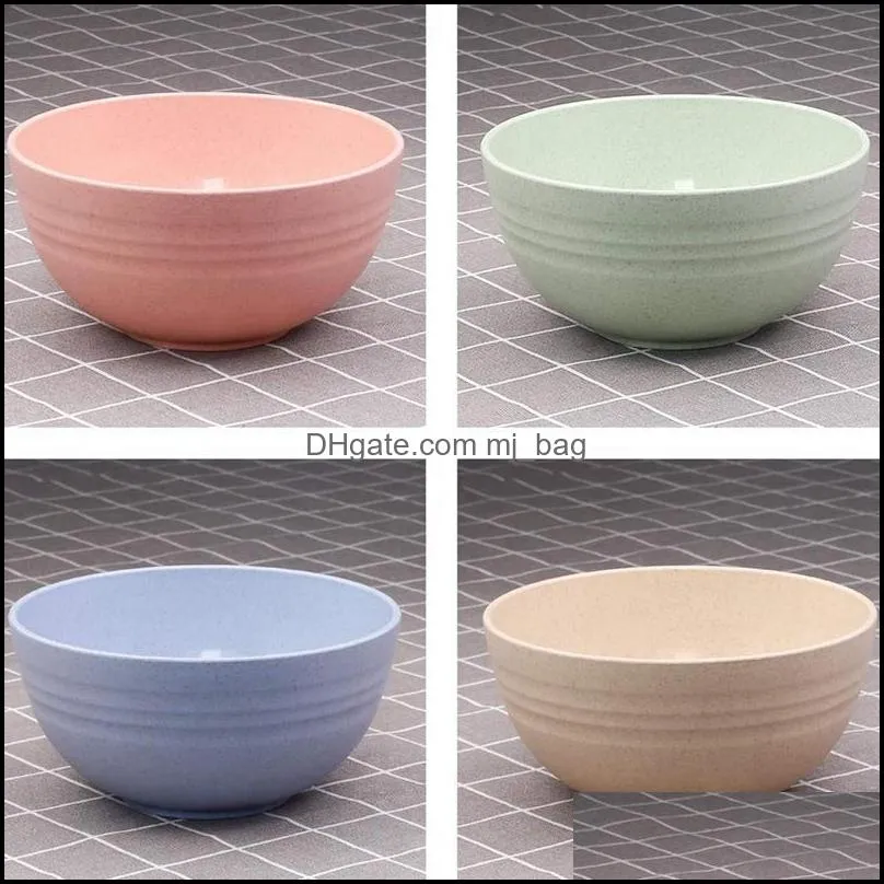 cereal bowls-24 oz wheat straw fiber lightweight bowl sets 8 - can be use on dishwasher & microwave-for rice,soup bowls