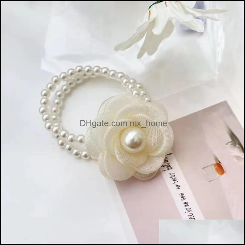 girls hair accessories tie hairbands bands headband teenage childrens flower ring elastic rope leather pearl scrunchies princes mxhome