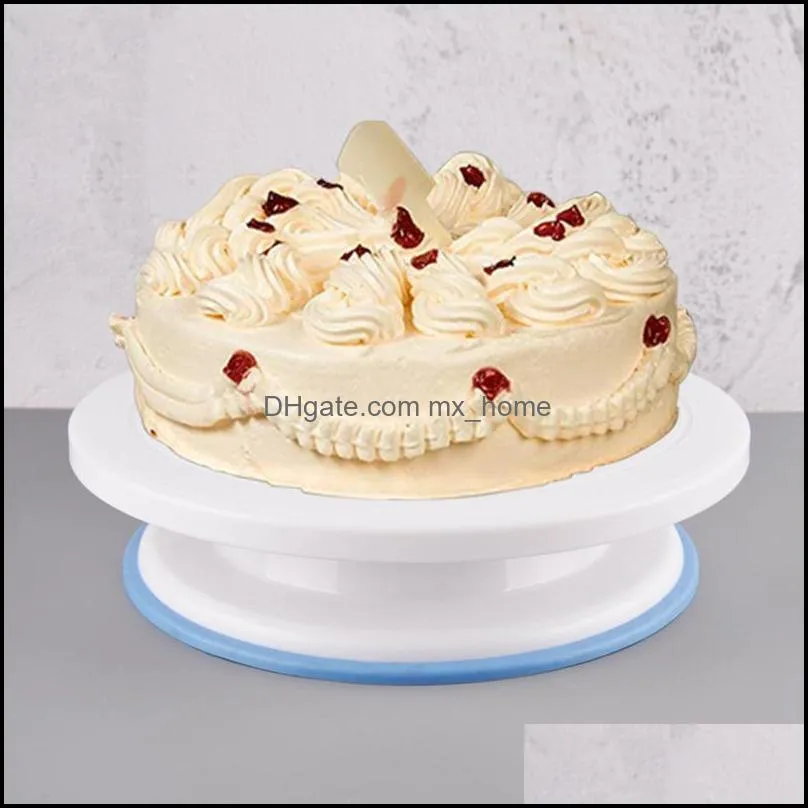 baking & pastry tools rotating cake turntable smoothly revolving stand spinner accessories supplies for hr