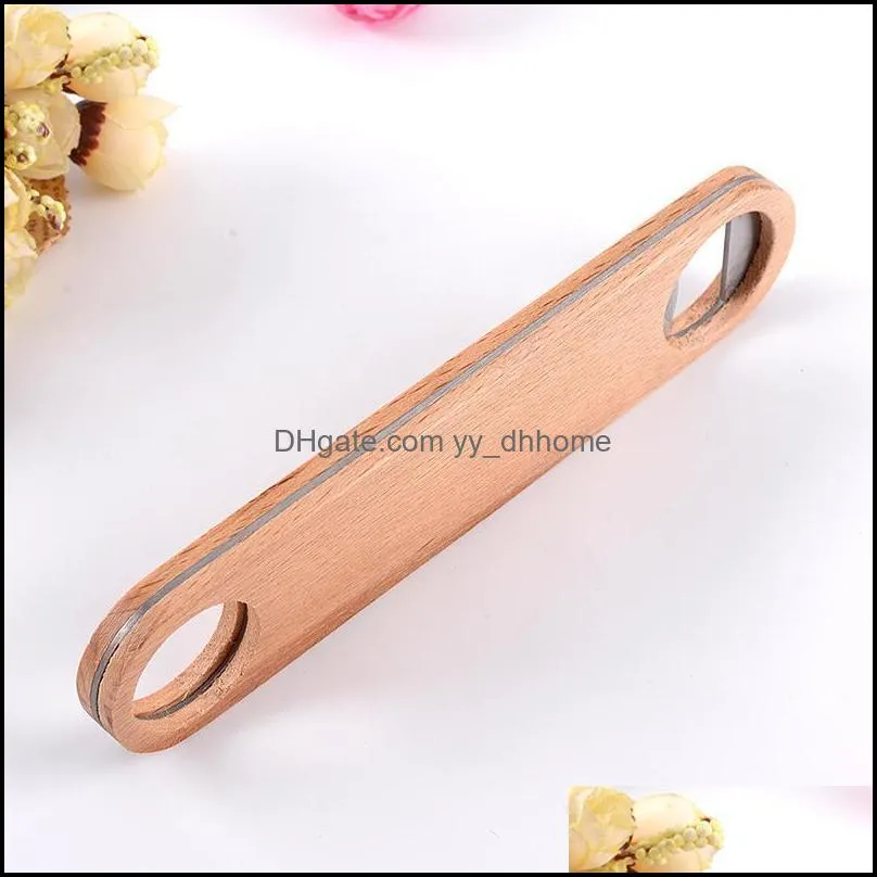 sublimation woodens hotel flat board speed bottles opener home beer cap wooden cover wood bottle opener