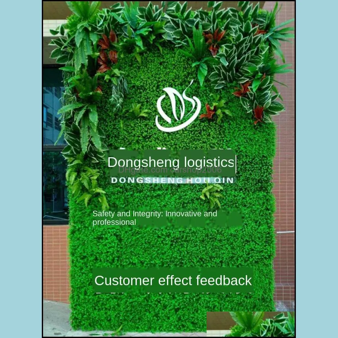 artificial green grasses plants wall 40x60cm fake lawn faux creepers leaf grass blossom artificial foliage home garden decor