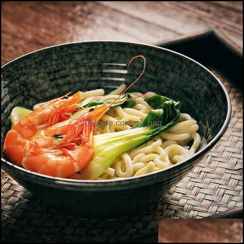 japanese style thread ramen bowl glaze becomes large ceramic soup noodle wonton knife dumpling bowls