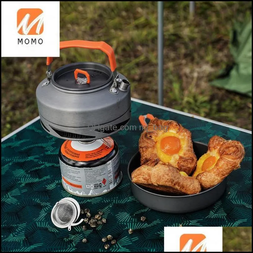 bowls camping utensils tableware set picnic hiking heat exchanger pot kettle fmc-fc2 outdoor travel