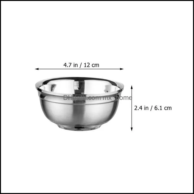 bowls 2 pcs sturdy anti-rust soup household kitchen tableware supply