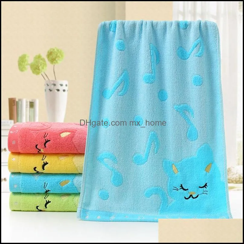 soft cotton bath towel cartoon cat blanket baby newborn infant kids breathable comfortable towels cute swimwear shower cloth mxhome