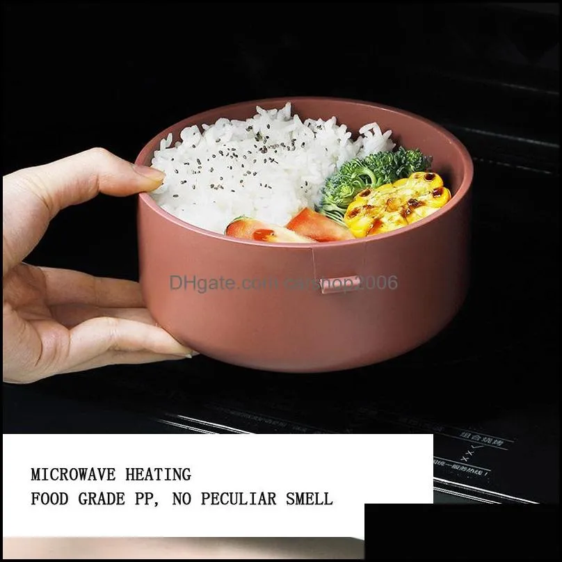 dinnerware sets health plastic lunch box japanese microwave heating bento kids school office portable outdoor leak-proof container