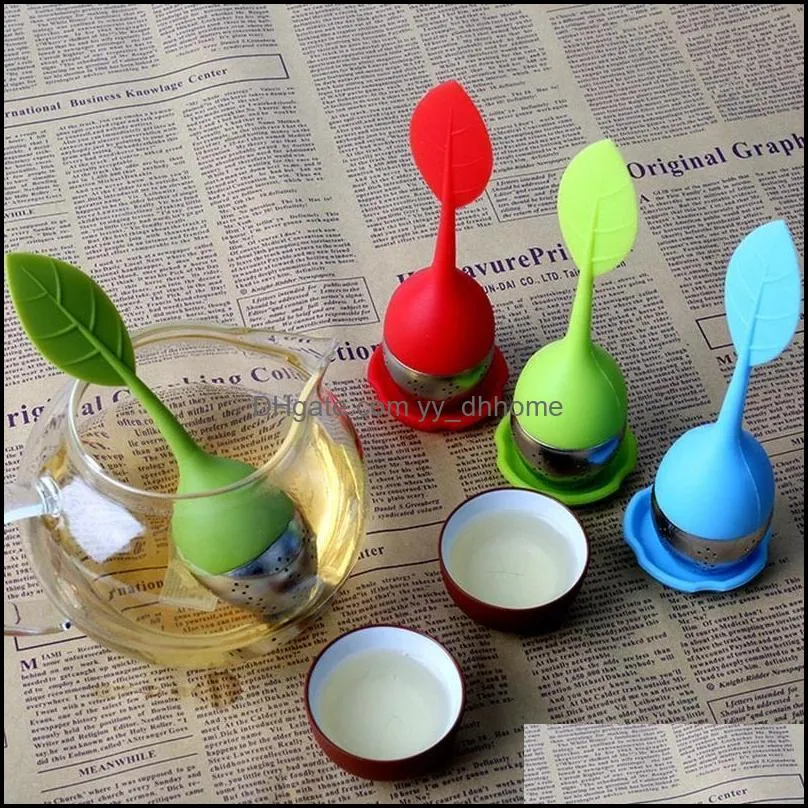 creative silicone tea infuser kitchen spice filter tea bag coffee strainer maker teapot teaware accessories for home office
