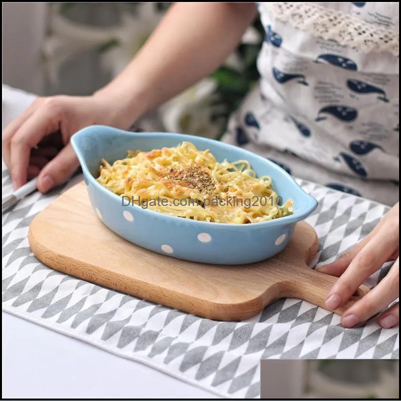 bowls ceramic creative baked rice plate baking pan cheese grilling bowl japanese oven microwave household