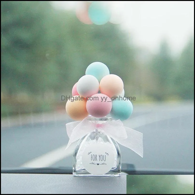 car perfume bottle decoration balloon romantic center control instrument panel cute cartoon girl interior decoration supplies