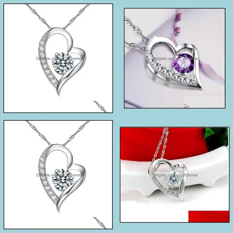 crystal necklace austrian crystal diamonds statement necklace class elements women luxury jewelry love necklace