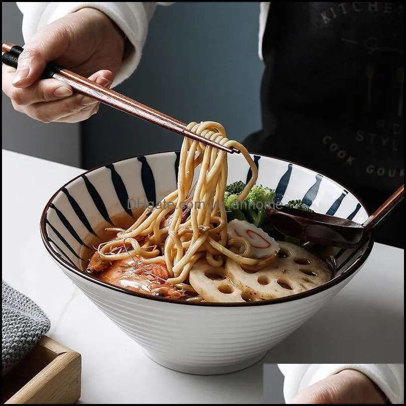 bowls ramen bowl household large noodle hand-painted ceramic soup bowl