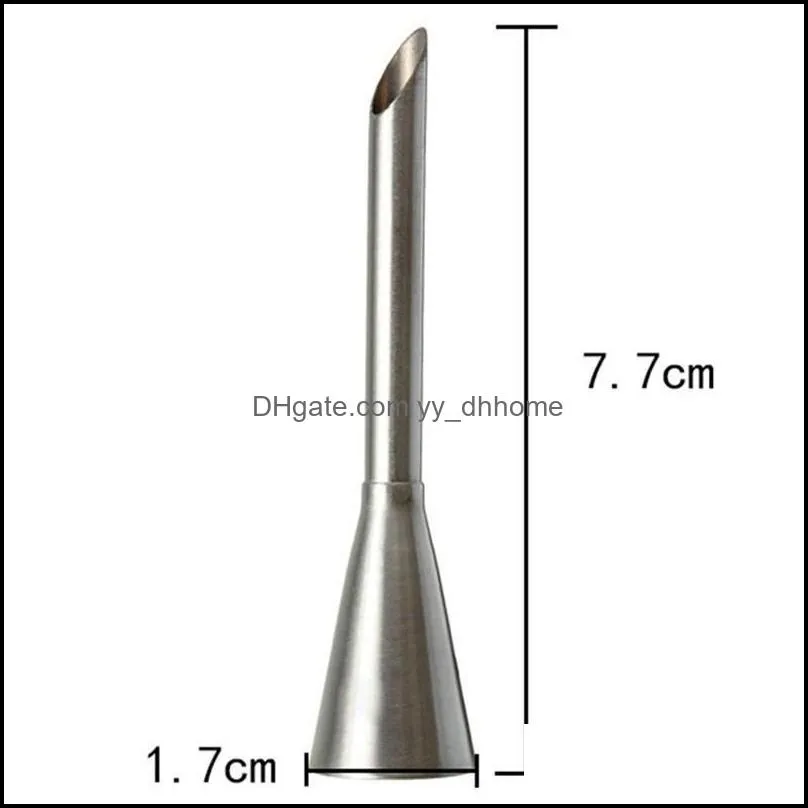 stainless steel piping tip small pastry dinner cake puff diy tool cream nozzle benl889 baking & tools