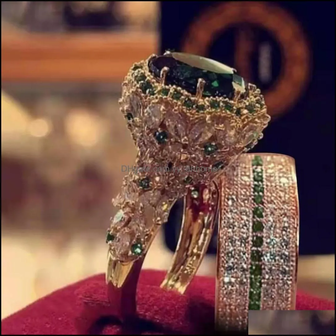 flash diamond round princess ring crystal fashion women engagement marriage diamond ring mother`s day