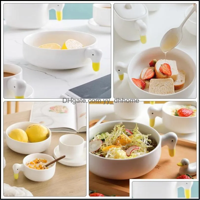 bowls 1pc kitchen noodles salad serving bowl ceramic creative fruit