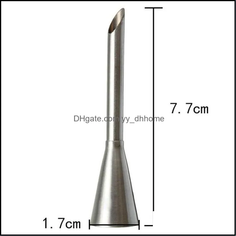 stainless steel piping tip small pastry dinner cake puff diy tool cream nozzle reme889 baking & tools