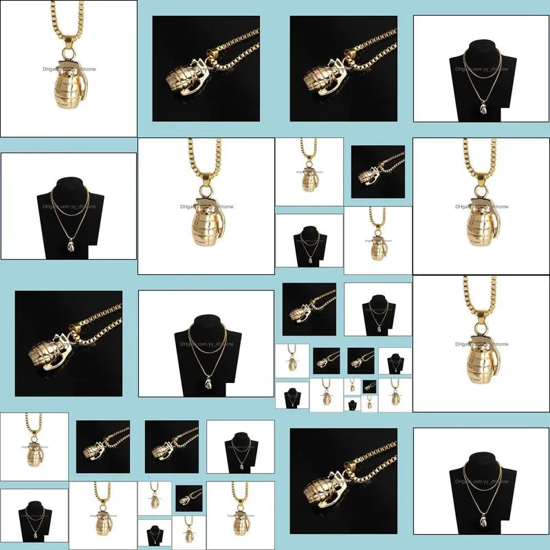 hip hop jewelry color gold chain cool pendant cuban link chain necklace hipster men necklace