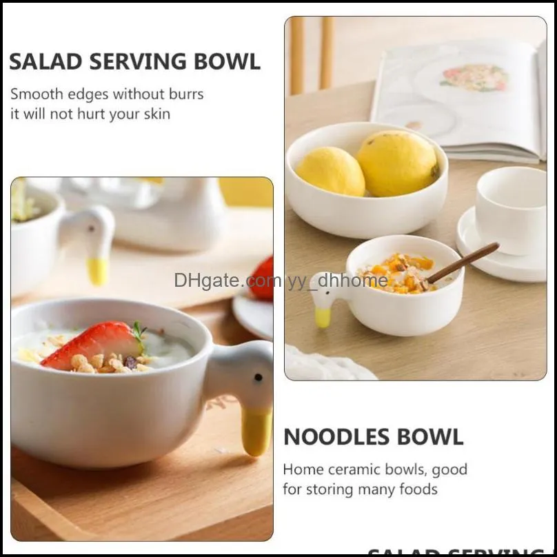 bowls 1pc kitchen noodles salad serving bowl ceramic creative fruit