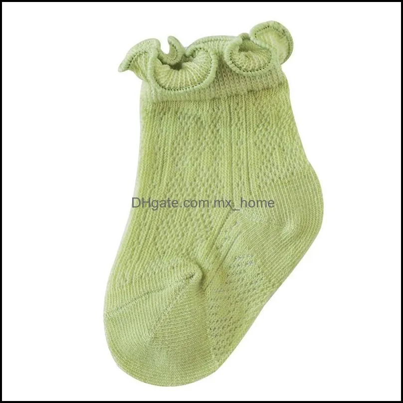 spring summer baby socks breathable solid color soft lace boneless newborn boy girl socks short mxhome