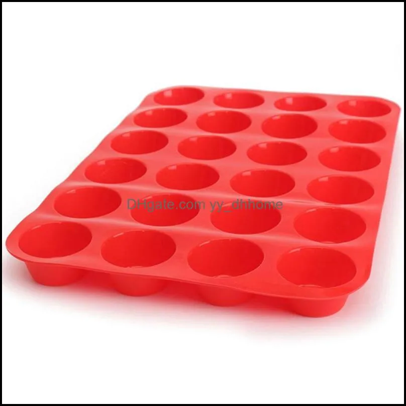 cavity mini muffin silicone soap  cupcake bakeware pan tray mould cake decorating tools mold#45 baking & pastry