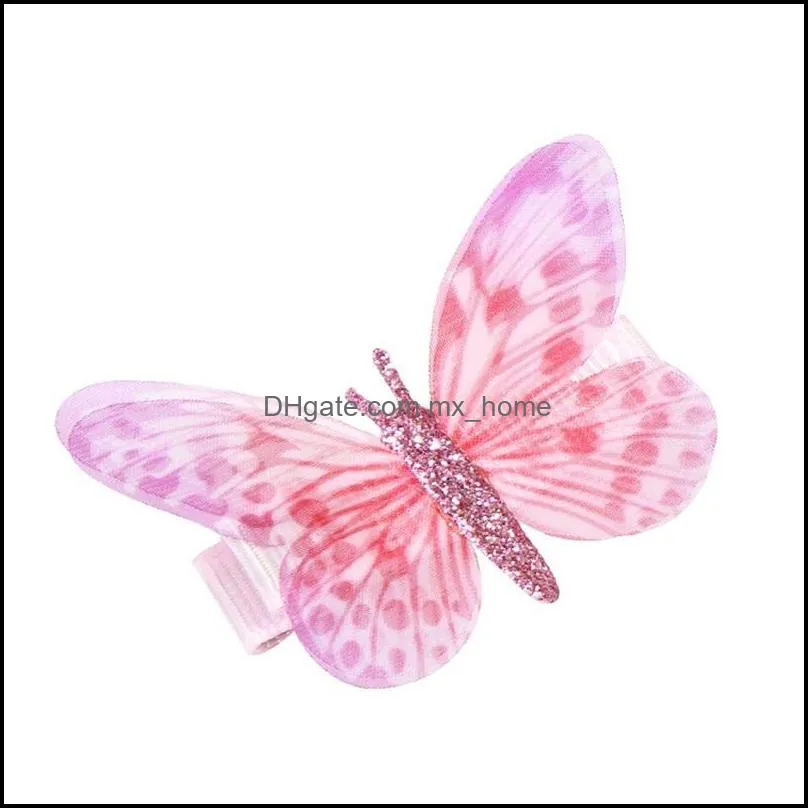 12 color mini butterfly hair clips girl women hairpin fashion headpiece barrette wedding hairpins accessories styling tools mxhome