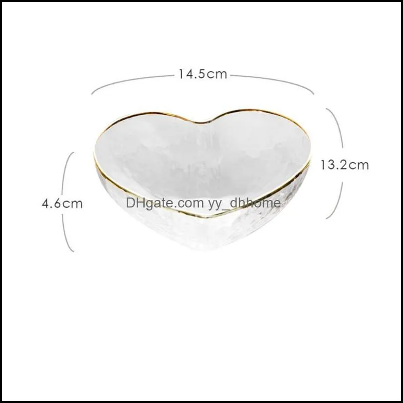 bowls nordic transparent glass fruit salad bowl noodle rice crystal heart shaped phnom penh breakfast kitchen tableware