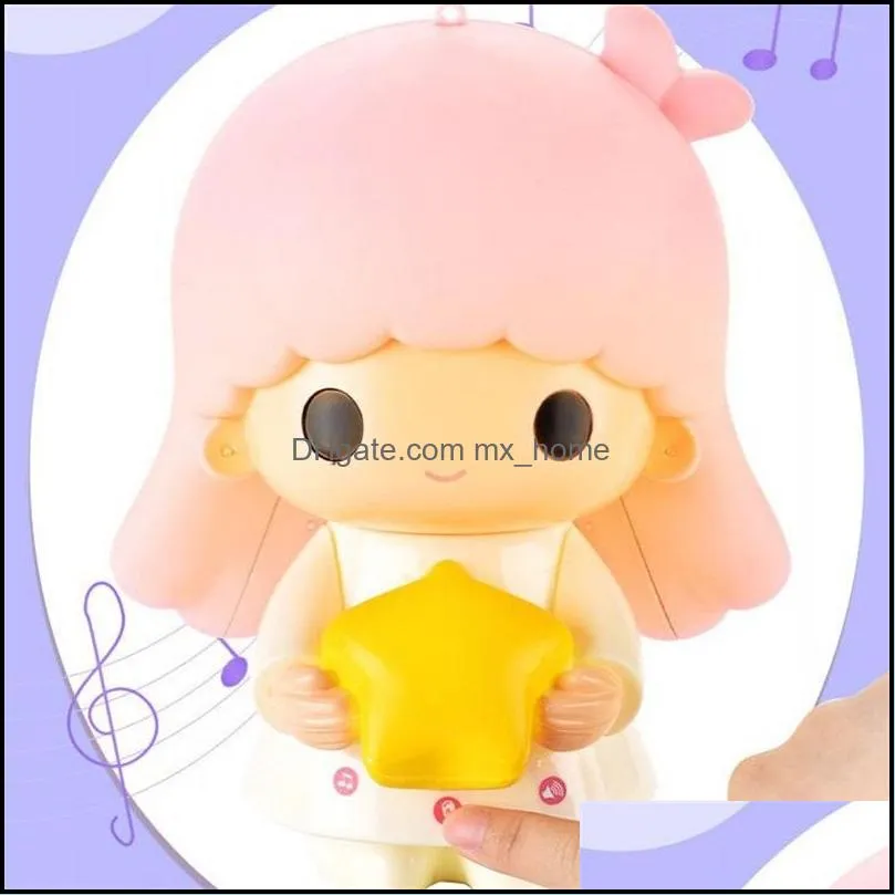 keepsakes children toys smart touch control music lantern doll educational enlightenment toy pp material both boy and girl mxhome