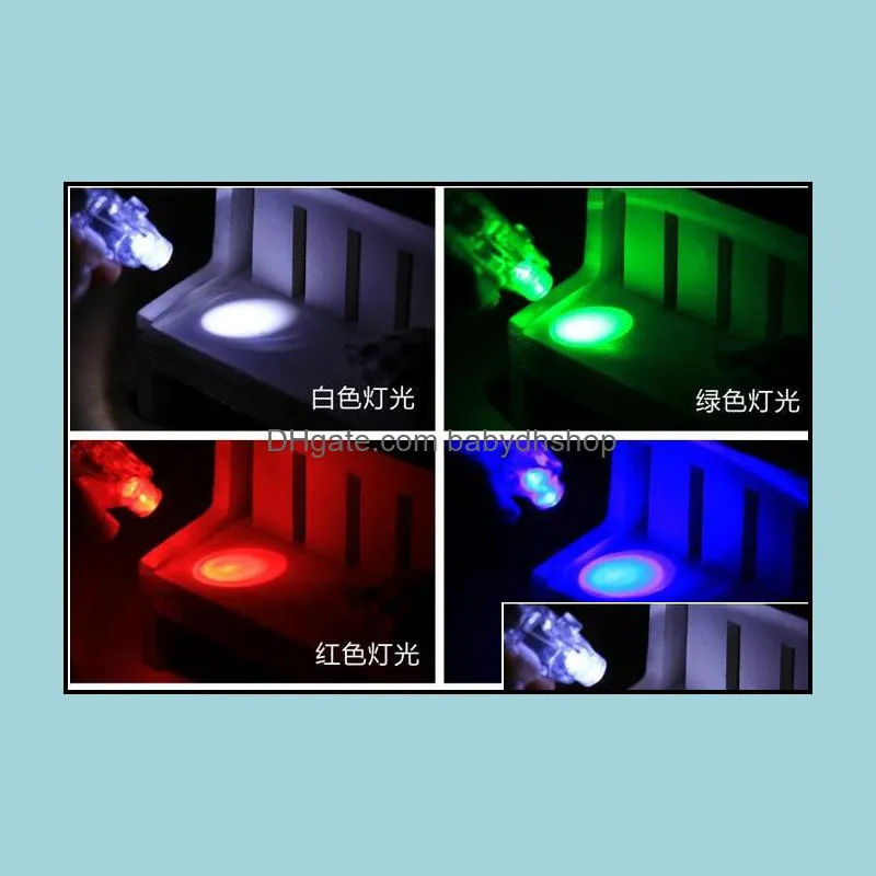 christmas led finger lamp finger ring light glow laser finger beams led flashing ring party flash kid toy