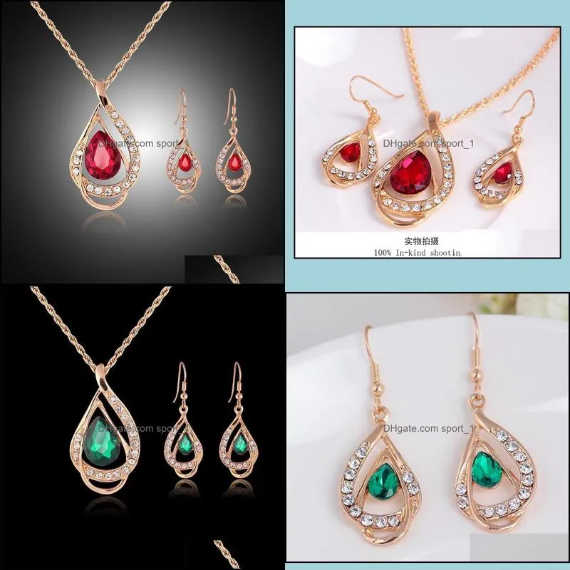 bridesmaid jewelry set solid gold australian crystal jewelry indian jewellery set party jewelry set