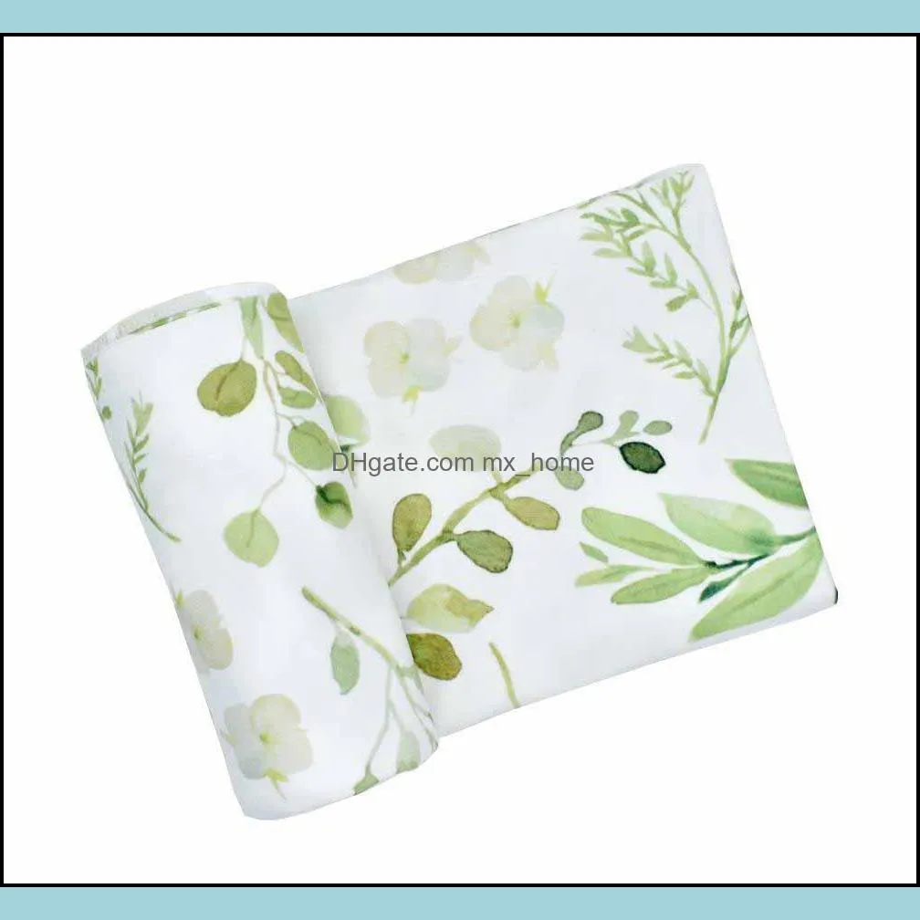 newbaby swaddle wraps floral print baby blankets wraps infant oversized swaddle blanket super soft baby lovey blankets 6 designs 80cm