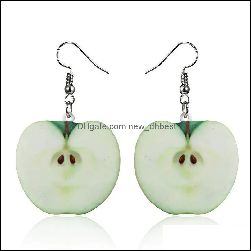 version of the small  acrylic charm earring summer fashion jewelry accessories fruit earrings